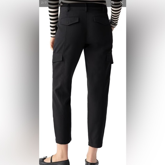 Sanctuary Polished Cargo mid rise relaxed Black Cargo Pants for Women size 25 - Picture 2 of 8